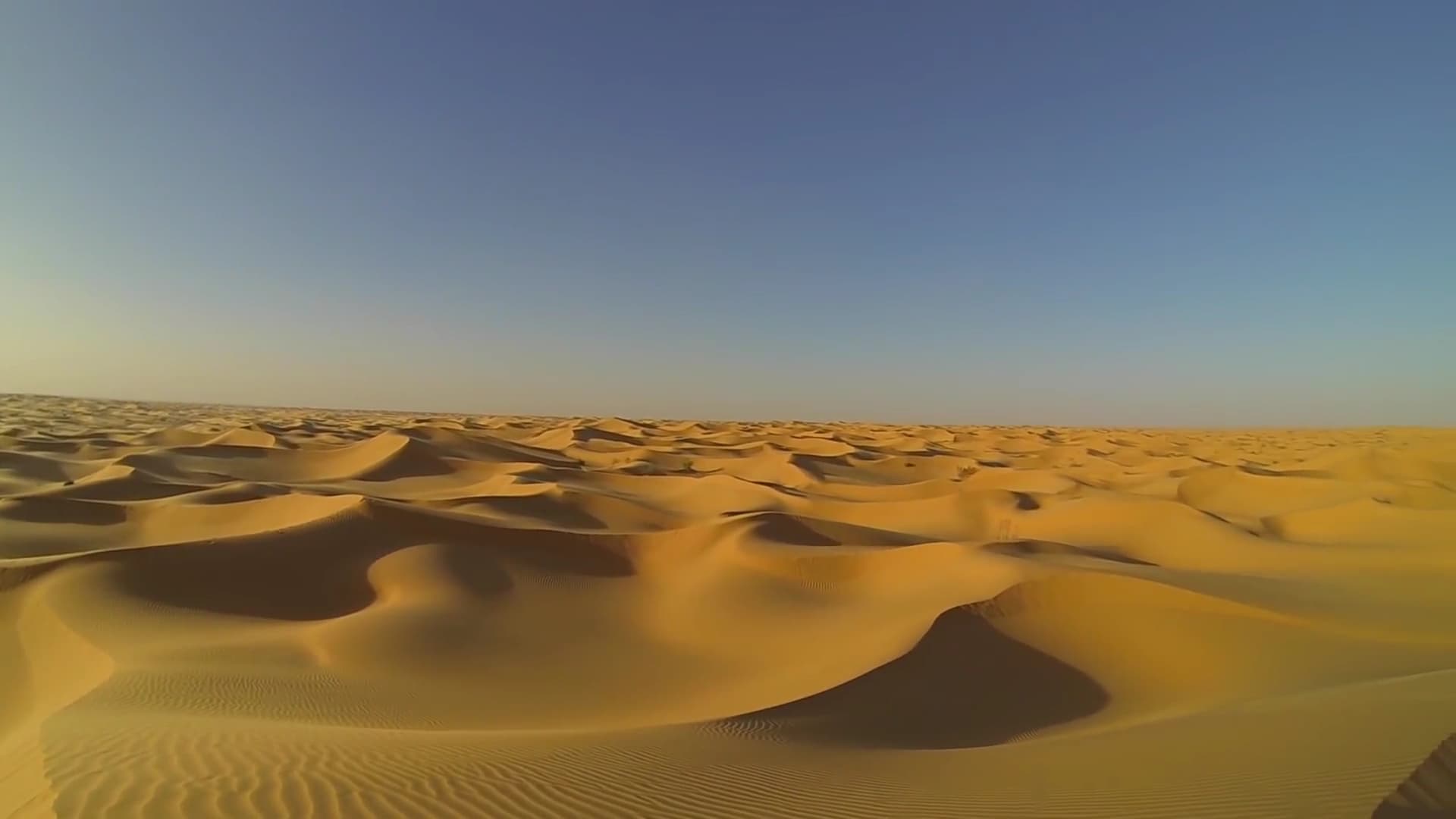 Vue aerienne du Sahara algerien